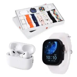 i20 Ultra 2 Smart Watch + Earphones